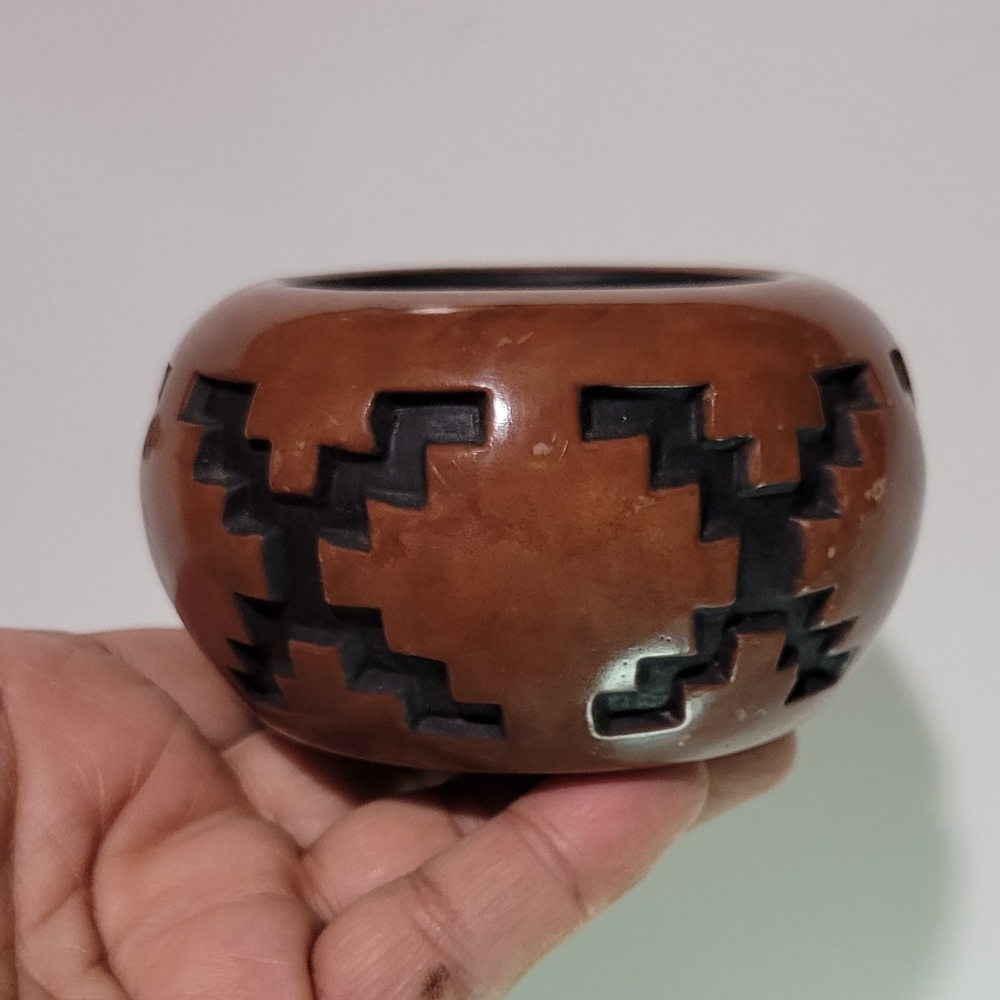 Vintage Pueblo Pottery in the Design of the Anasazi Small Bowl